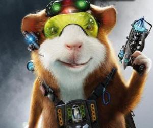 puzzel Agent Darwin, de cavia leider van team G-Force