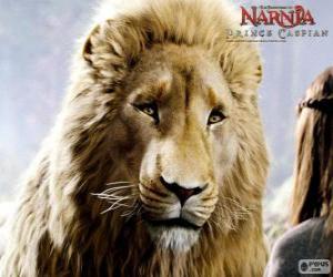 puzzel Aslan, de legendarische leeuw schepper van het land van Narnia