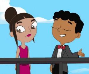 puzzel Baljeet en Mishti op het dek