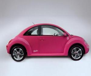 puzzel Barbie's car Volkswagen Beetle
