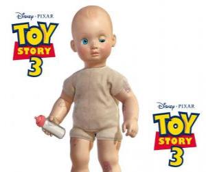 puzzel Big Baby is een zeer grote pop als een echte baby