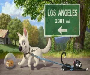 puzzel Bolt met Mittens en Rhino op de route naar Hollywood