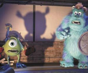 puzzel Boo, Sulley en Mike schrikken degenen die niet weten wat te doen