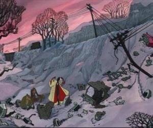 puzzel De boze Cruella De Vil en de twee dieven crash in hen