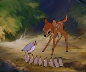 puzzel De Partridge en begroeten hun jonge Bambi