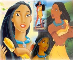 puzzel De prachtige Indische prinses Pocahontas