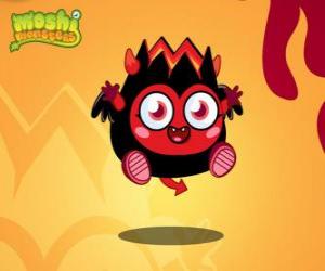 puzzel Diavlo. Moshi Monsters. Een kleine duive