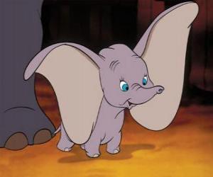 puzzel Dombo, de kleine olifant met grote oren