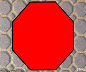 puzzel Een regelmatige achthoek, veelhoek met acht zijden