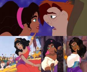 puzzel Esmeralda, het mooie zigeunermeisje die bevriend raakt met Quasimodo en toont hem dat zijn ziel is werkelijk prachtig