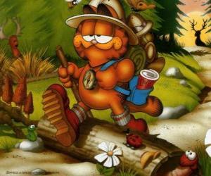 puzzel Garfield wandelaar