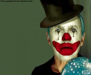 puzzel Gezicht van clown