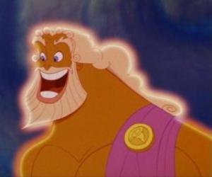 puzzel Griekse god Zeus de vader van Hercules