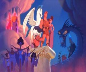puzzel Hercules en andere tekens