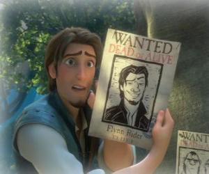 puzzel Het charmante Flynn Rider is het koninkrijk meest gezochte bandiet