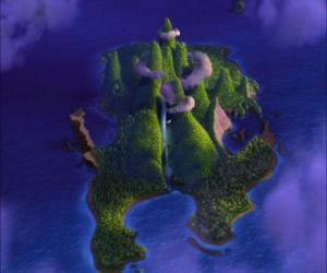 puzzel Het Land van de Elfen, een geheime schuilplaats diep in het Land van Neverland, waar ze wonen alle Disney Fairies