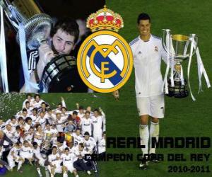 puzzel Kampioen Real Madrid Copa del Rey 2010-2011
