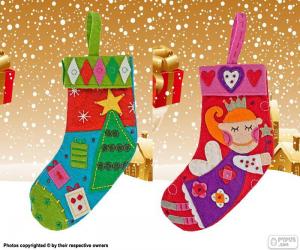 puzzel Kerst laars
