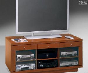 puzzel Lage meubels met laden of commode voor de televisie