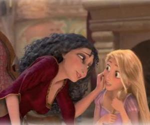 puzzel Moeder Gothel is dat sloten Rapunzel in de toren, om haar te beschermen magische haren