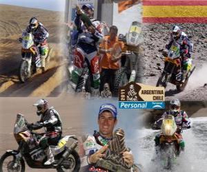 puzzel Motorfiets kampioen Marc Coma Dakar 2011