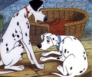 puzzel Pongo en Perdita in huis