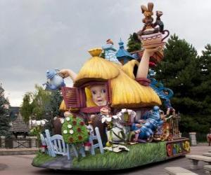 puzzel Praalwagen Alice in Wonderland - Disneyland Parijs -
