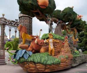 puzzel Praalwagen De Leeuwenkoning - Disneyland Parijs -