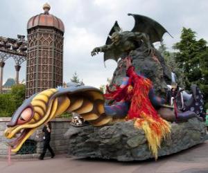 puzzel Praalwagen de schurken - Disneyland Parijs -