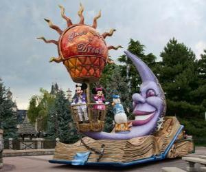 puzzel Praalwagen Mickey Mouse - Disneyland Parijs -