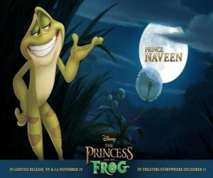 puzzel Prince Naveen wordt omgezet in een kikker