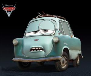 puzzel Professor Zündapp, hoogleraar Z, een van de antagonisten van Auto 2