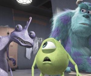 puzzel Randall Boggs is een directe concurrent van Sulley en is in Watermoose op plan om kinderen te ontvoeren uit menselijke wereld