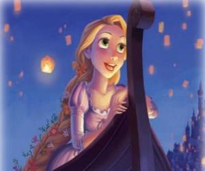 puzzel Rapunzel dagdromen in haar droomprins
