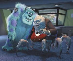 puzzel Sulley met Watermoose die voorzitter is van Monsters Inc, de kerncentrale, waar Sulley en Mike werken kinderen afschrikken