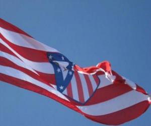 puzzel Vlag van Atletico de Madrid