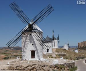 puzzel Windmolens, een machine die de kracht van de wind gebruik