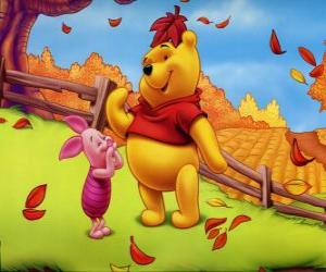 puzzel Winnie de Poeh en Knorretje