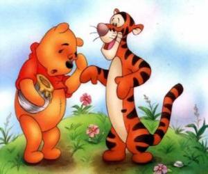 puzzel Winnie de Poeh en Teigetje