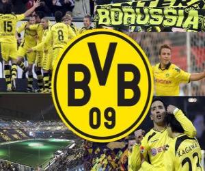 puzzel 09 BV Borussia Dortmund, de Duitse voetbalclub