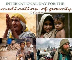 puzzel 17 Oktober, Internationale dag voor de uitroeiing van armoede