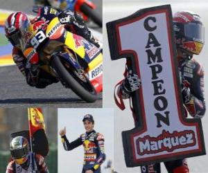 puzzel 2010 125 cc wereldkampioen Marc Marquez