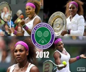 puzzel 2012 Wimbledon kampioen Serena Williams