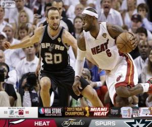puzzel 2013 NBA Finals, 7 th spel, San Antonio Spurs 88 - Miami Heat 95