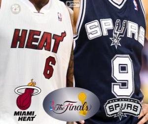puzzel 2013 NBA Finals. Miami Heat vs San Antonio Spurs
