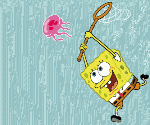 puzzel SpongeBob probeert te vangen kwal