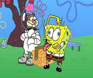 puzzel SpongeBob met Sandy
