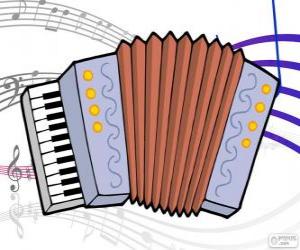 puzzel Accordeon, tekening