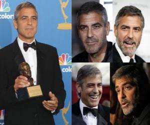 puzzel Acteur George Clooney film en televisie, het winnen van een Academy Award en Golden Globe
