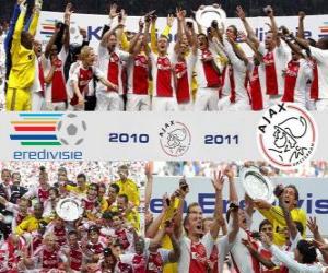puzzel AFC Ajax Amsterdam, Champions League Nederland - Eredivisie - 2010-11